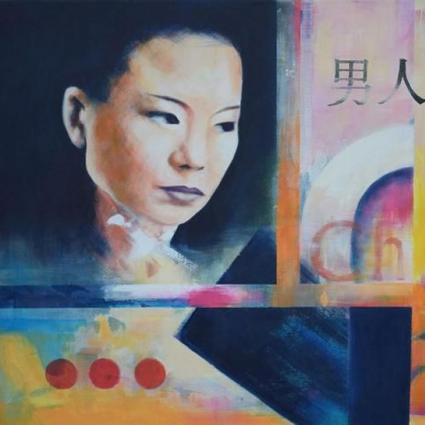 China Time, akryl, płótno, 70 x 90 cm